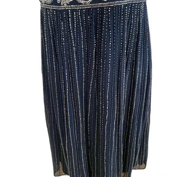 Stenay Vintage Beaded Sequin Silk Cocktail Dress - Picture 6 of 9